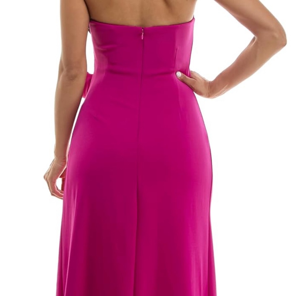 MAISON TARA STRAPLESS ROSETTE GOWN - Picture 9 of 10